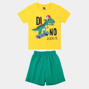 Комплект одежды BONITO KIDS для мальчиков, шорты и футболка, размер 86, желтый