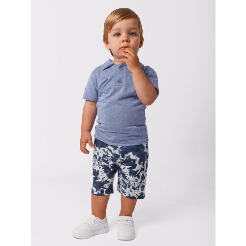 Комплект одежды Chadolls, футболка и шорты, повседневный стиль, размер 104, синий, белый