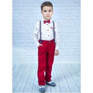 Комплект одежды для мальчиков, размер 92, бордовый