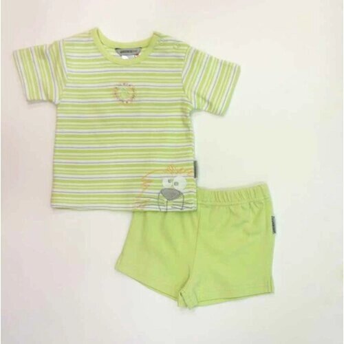 Комплект одежды Jacky для мальчиков, брюки и кофта, повседневный стиль, размер 68, зеленый