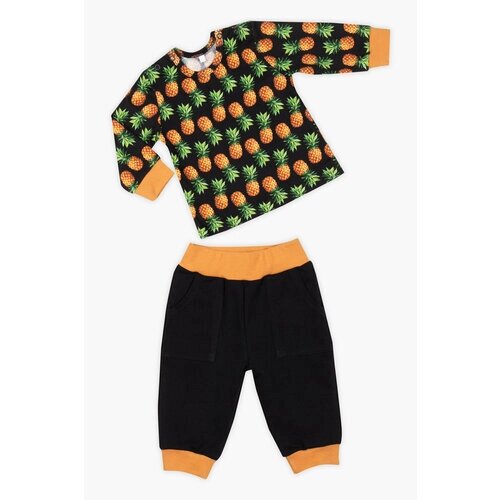 Комплект одежды LITTLE WORLD OF ALENA, размер 92, оранжевый, черный