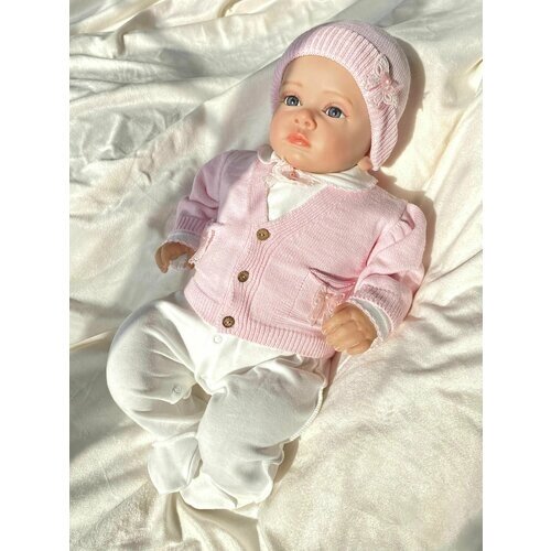 Комплект одежды Малышеево, размер 56, розовый, белый