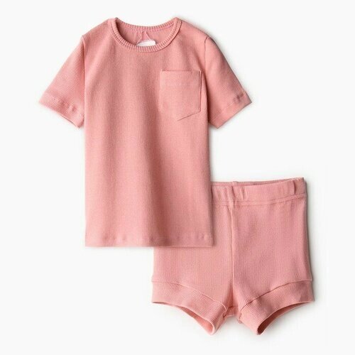 Комплект одежды Minaku для девочек, повседневный стиль, размер 62-68 см, розовый