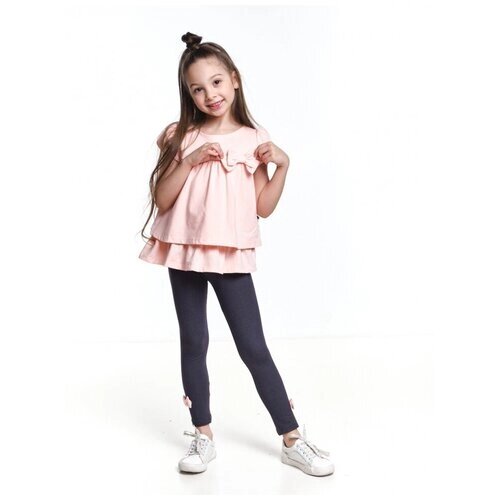 Комплект одежды Mini Maxi для девочек, легинсы и футболка, повседневный стиль, размер 92, розовый