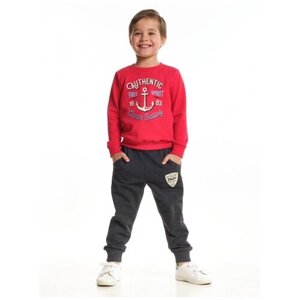 Комплект одежды Mini Maxi для мальчиков, брюки и свитшот, повседневный стиль, размер 80, красный