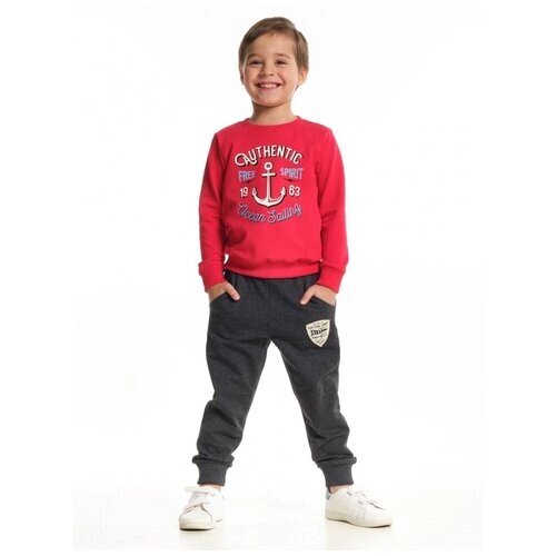 Комплект одежды Mini Maxi для мальчиков, брюки и свитшот, повседневный стиль, размер 80, красный