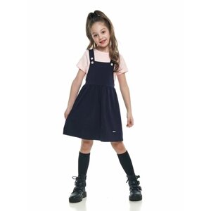 Комплект одежды Mini Maxi, повседневный стиль, размер 104, синий, розовый