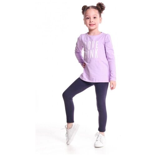Комплект одежды Mini Maxi, повседневный стиль, размер 110, фиолетовый