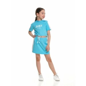 Комплект одежды Mini Maxi, повседневный стиль, размер 116, голубой