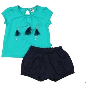 Комплект одежды Mini Maxi, повседневный стиль, размер 98, синий, голубой