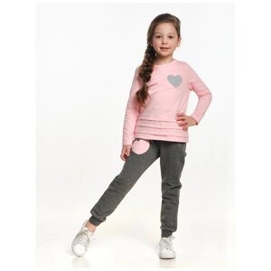 Комплект одежды Mini Maxi, толстовка и брюки, повседневный стиль, размер 98, розовый
