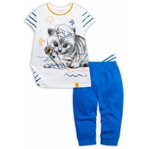 Комплект одежды Pelican, футболка и бриджи, размер 10, мультиколор