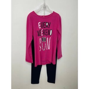 Комплект одежды , размер 110, розовый, черный