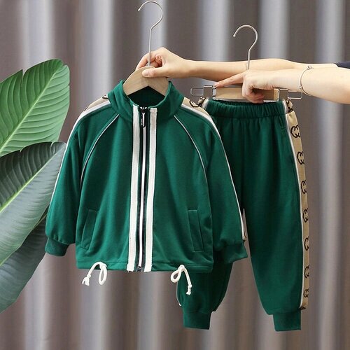 Комплект одежды , размер 130 см, зеленый