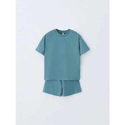 Комплект одежды Sela, размер 110, синий, зеленый