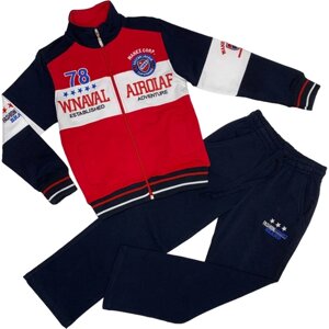 Комплект одежды WANEX, олимпийка и брюки, спортивный стиль, размер 122, мультиколор