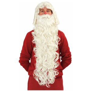 Комплект парик+борода Дед Мороз (Борода 98 см.)