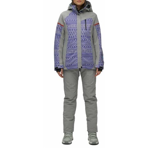 Комплект с брюками для сноубординга, зимний, силуэт полуприлегающий, утепленный, водонепроницаемый, размер 42, фиолетовый