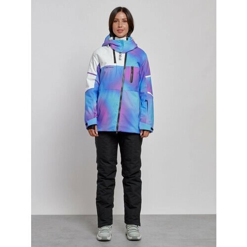 Комплект с полукомбинезоном MTFORCE, зимний, силуэт прямой, карманы, карман для ски-пасса, подкладка, капюшон, мембранный, утепленный, водонепроницаемый, размер XXL, фиолетовый