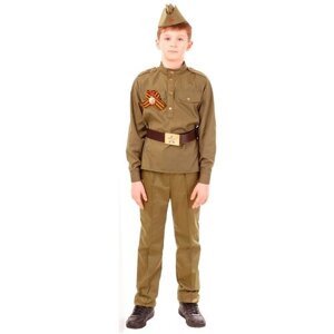Костюм детский Солдат прямые брюки (158)