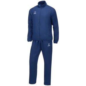 Костюм Jogel, олимпийка и брюки, силуэт прямой, карманы, подкладка, размер XL, синий
