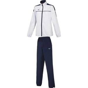 Костюм Mizuno, олимпийка и брюки, силуэт свободный, размер M, белый