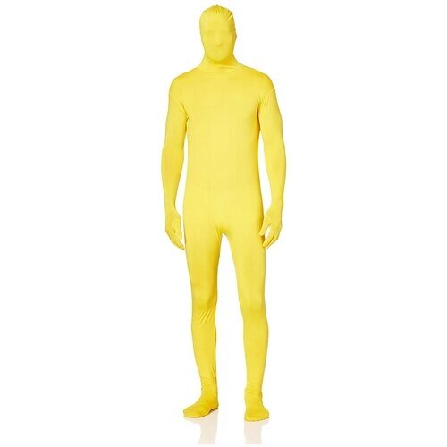 Костюм вторая кожа зентай (человек невидимка) на взрослого цвет желтый, S