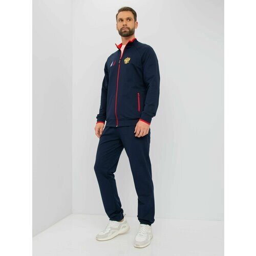 Костюм WILDWINS, олимпийка и брюки, размер 48, синий