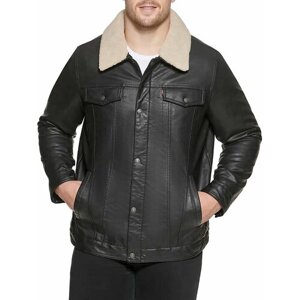 Кожаная куртка Levi's, размер XXL, черный