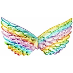 Крылья карнавальные "Ангел" Разноцветный неон, украшение для праздника