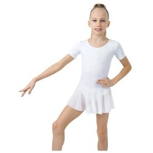 Купальник гимнастический Grace Dance, размер 28, белый