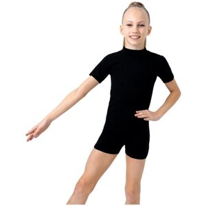 Купальник гимнастический Grace Dance, размер 38, черный