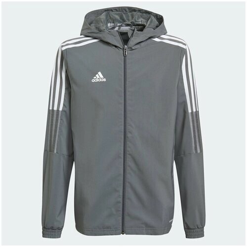 Куртка adidas, размер 140, серый