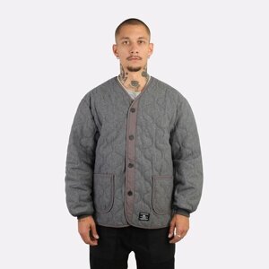 Куртка ALPHA industries dark charcoal heather, размер XXL, серый