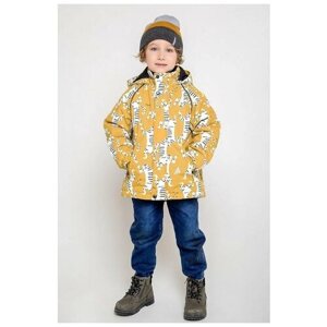 Куртка crockid для мальчиков, демисезон/зима, размер 92, желтый