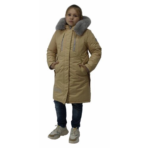 Куртка Эврика, размер 170-88-72, бежевый