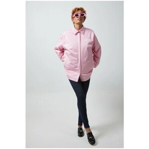 Куртка Gertrude + Gaston, демисезон/зима, средней длины, силуэт свободный, карманы, размер 46, розовый