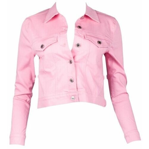 Куртка GUESS демисезонная, средней длины, размер 42/XS, розовый