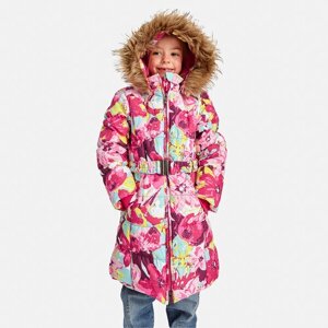 Куртка Huppa зимняя, удлиненная, размер 122, розовый