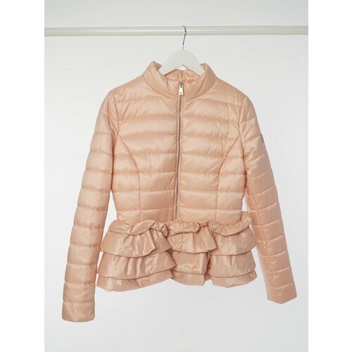 Куртка LIU JO демисезонная, силуэт трапеция, без карманов, без капюшона, размер 46, розовый