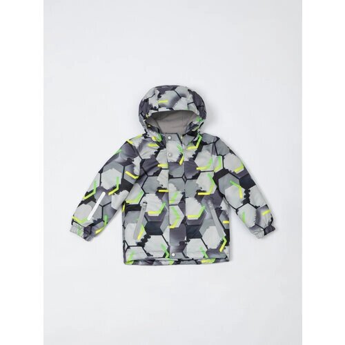Куртка Oldos, размер 110, серый, зеленый