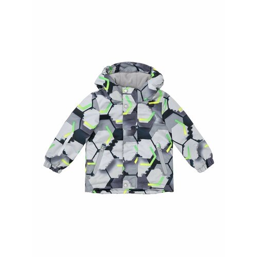 Куртка Oldos, размер 116, серый, зеленый