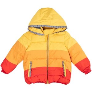 Куртка playToday 388003, размер 86, желтый, оранжевый