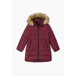 Куртка Reima зимняя, удлиненная, размер 122, бордовый