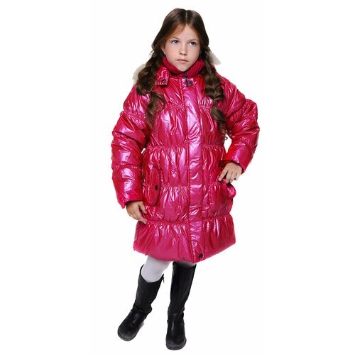 Куртка Velfi зимняя, размер 98, розовый
