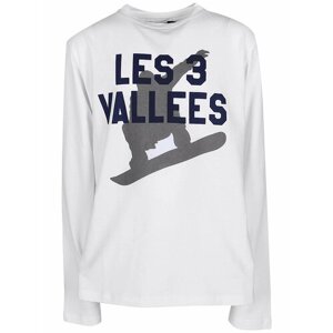 Лонгслив Les Trois Vallees, размер 128, белый