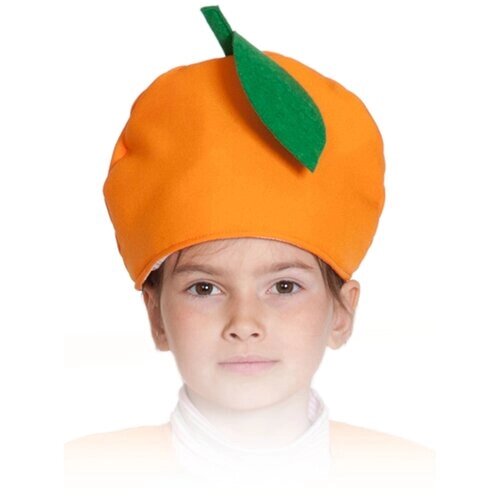 Маска - шапка Апельсин детс. , размер 52 - 54 , КарнавалоФФ