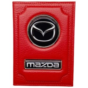 Mazda, натуральная кожа, красный