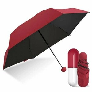 Мини-зонт механика, бордовый