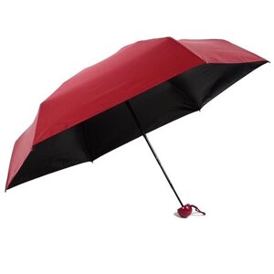 Мини-зонт полуавтомат, красный